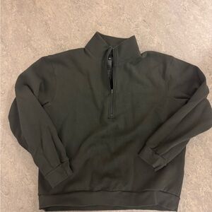 Lulumen athletica Men's Dark Green Zip-Up/ Quarter Zip Size Large